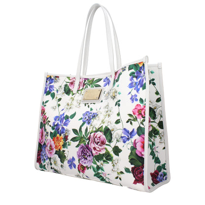 Dolce & Gabbana White Fabric Shoulder Bags