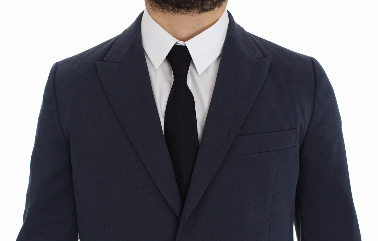 Dolce &amp; Gabbana Blauer Freizeitblazer aus Baumwollstretch