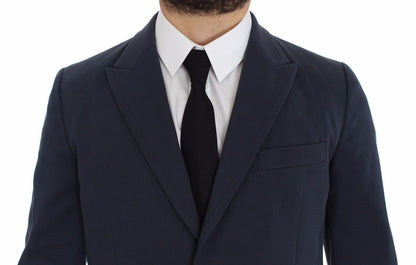 Dolce &amp; Gabbana Blauer Freizeitblazer aus Baumwollstretch