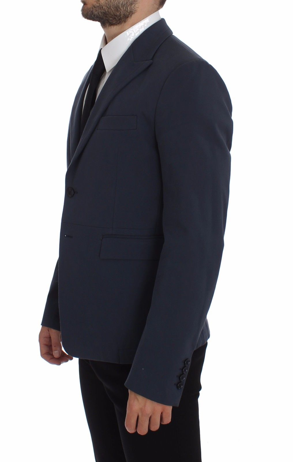 Dolce &amp; Gabbana Blauer Freizeitblazer aus Baumwollstretch